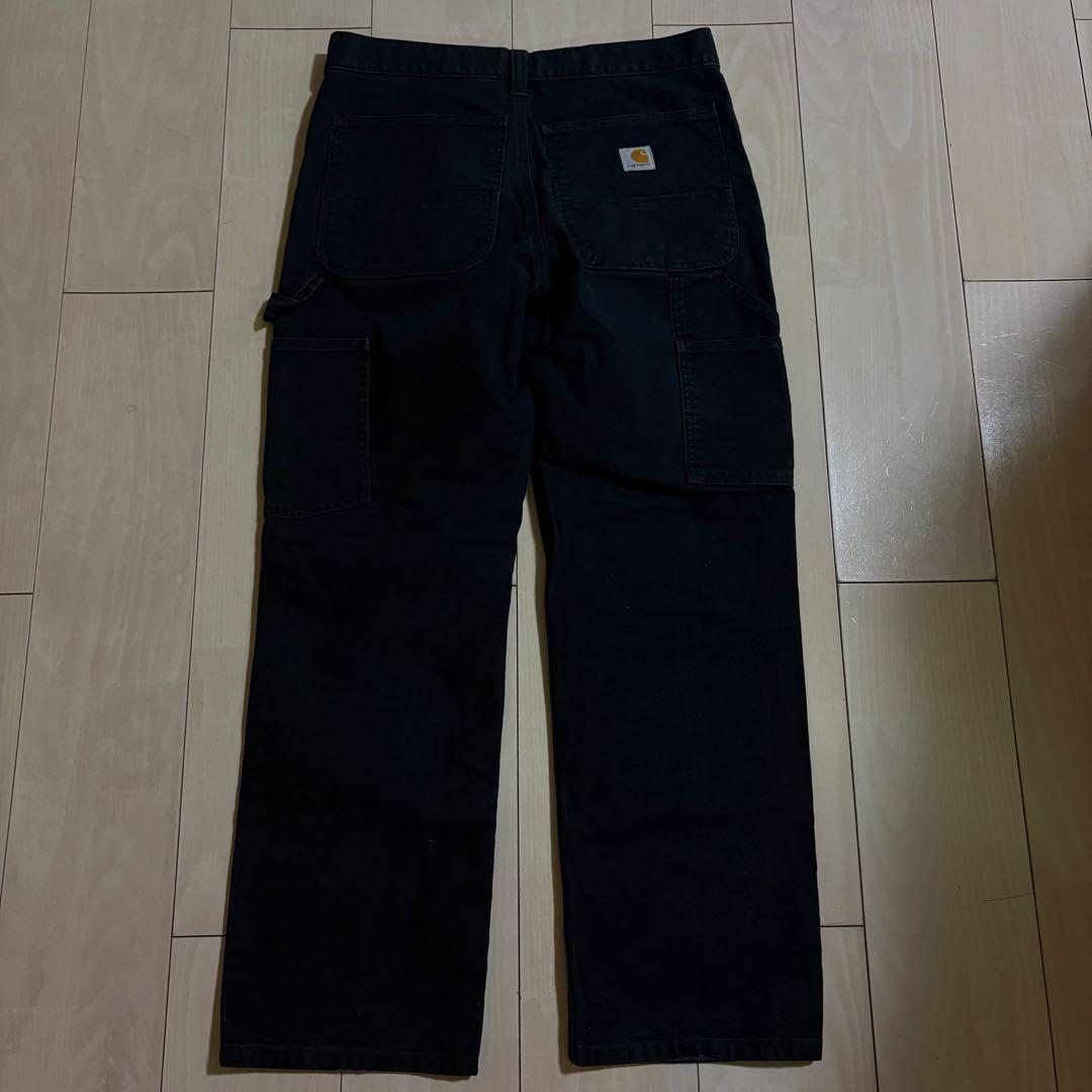 【早い者勝ち】Carhartt ダブルニー　ブラック　30×30