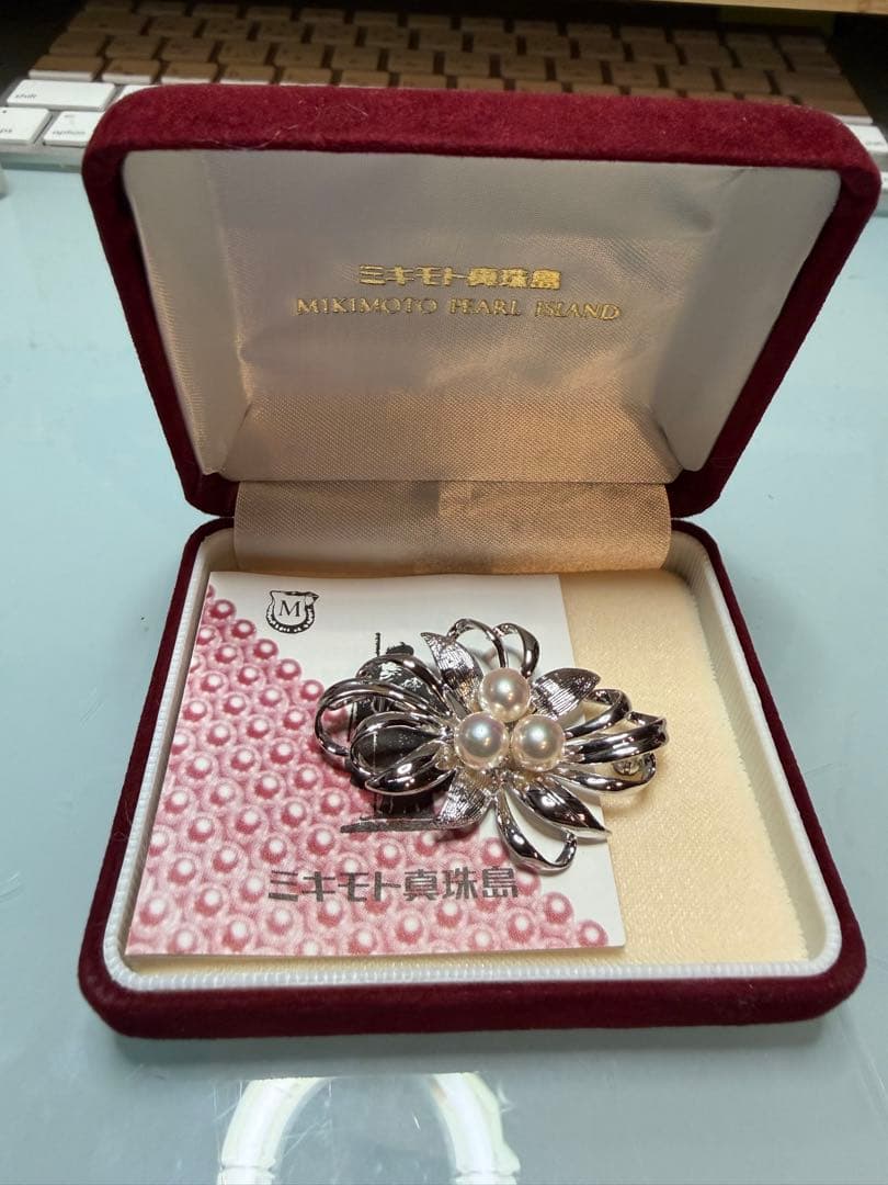 MIKIMOTO ミキモト真珠島 ブローチ シルバー パール　神宮寺勇太