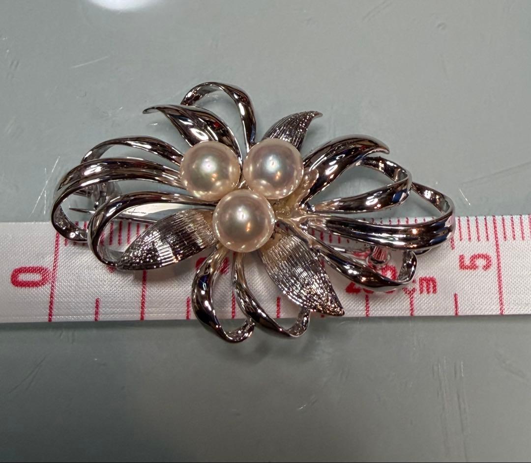 MIKIMOTO ミキモト真珠島 ブローチ シルバー パール　神宮寺勇太