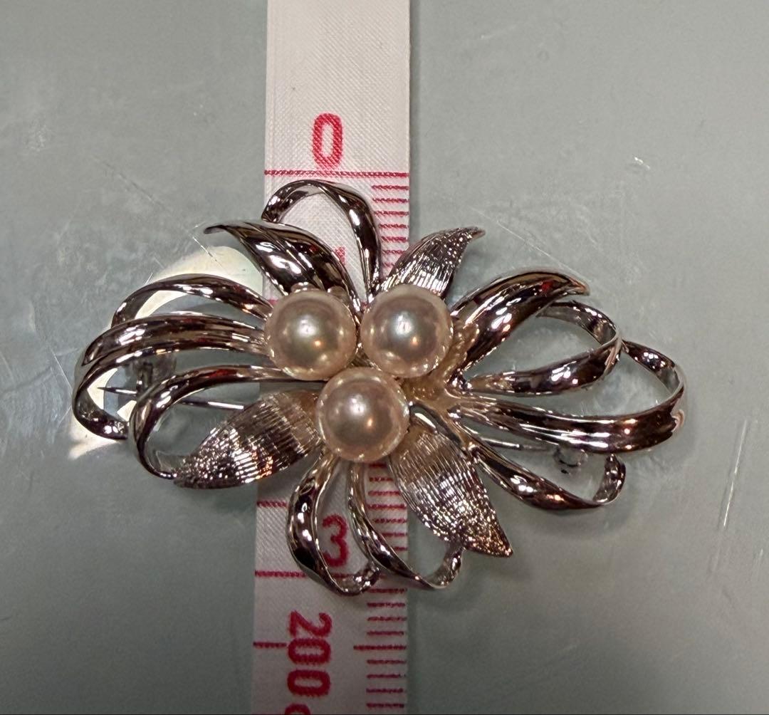 MIKIMOTO ミキモト真珠島 ブローチ シルバー パール　神宮寺勇太