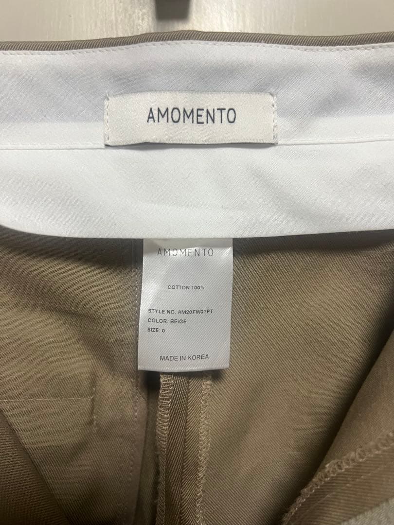amomento ワイドパンツ　ベージュ