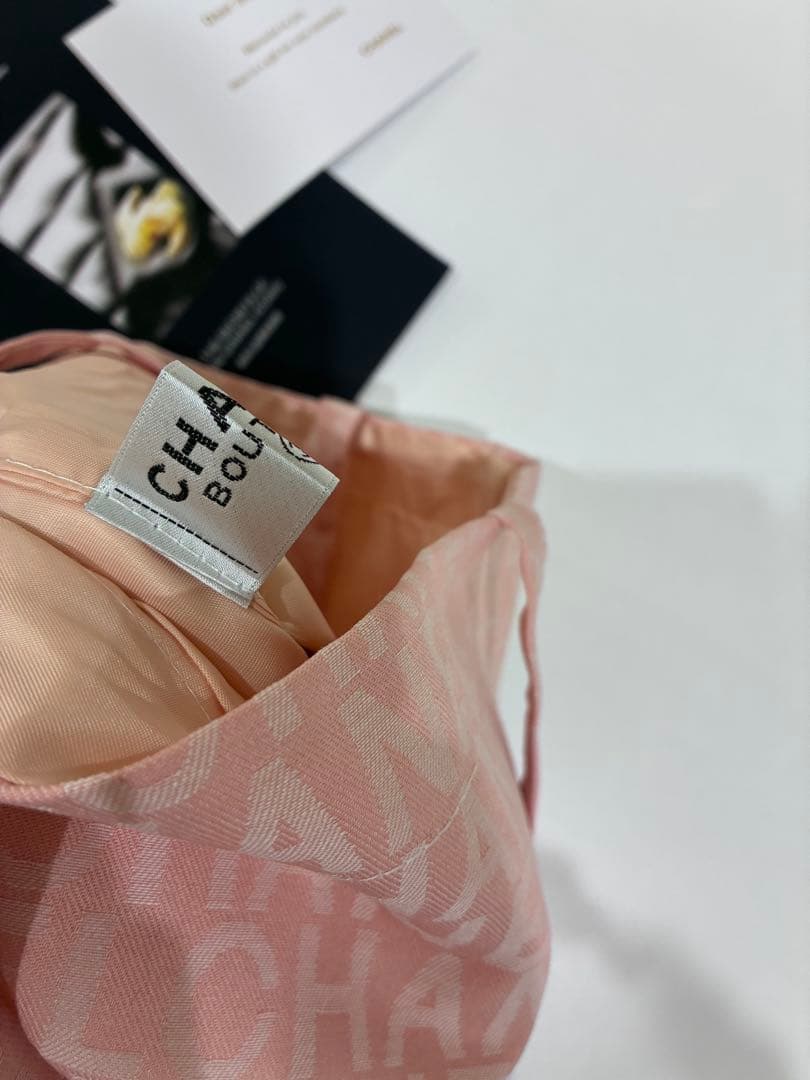 CHANEL 総柄　ピンク トートバッグ シャネルノベルティ　ハンドバッグ