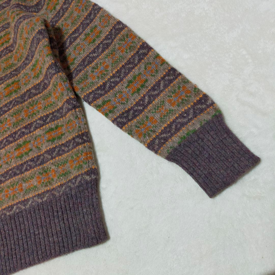 美品　90S　ポロラルフローレン　フェアアイル柄　シェットランドウール　ニット