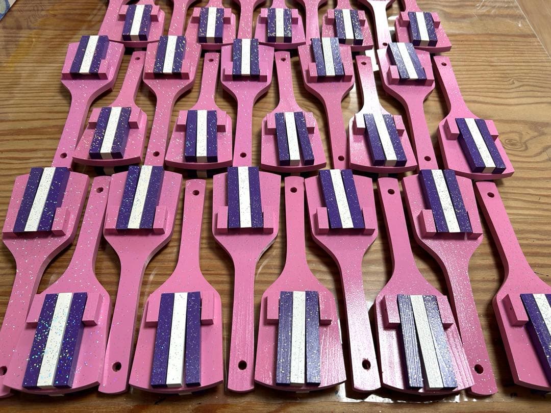 ローズ スペシャル鳴子 桜色 ラメあり 15組30本セット