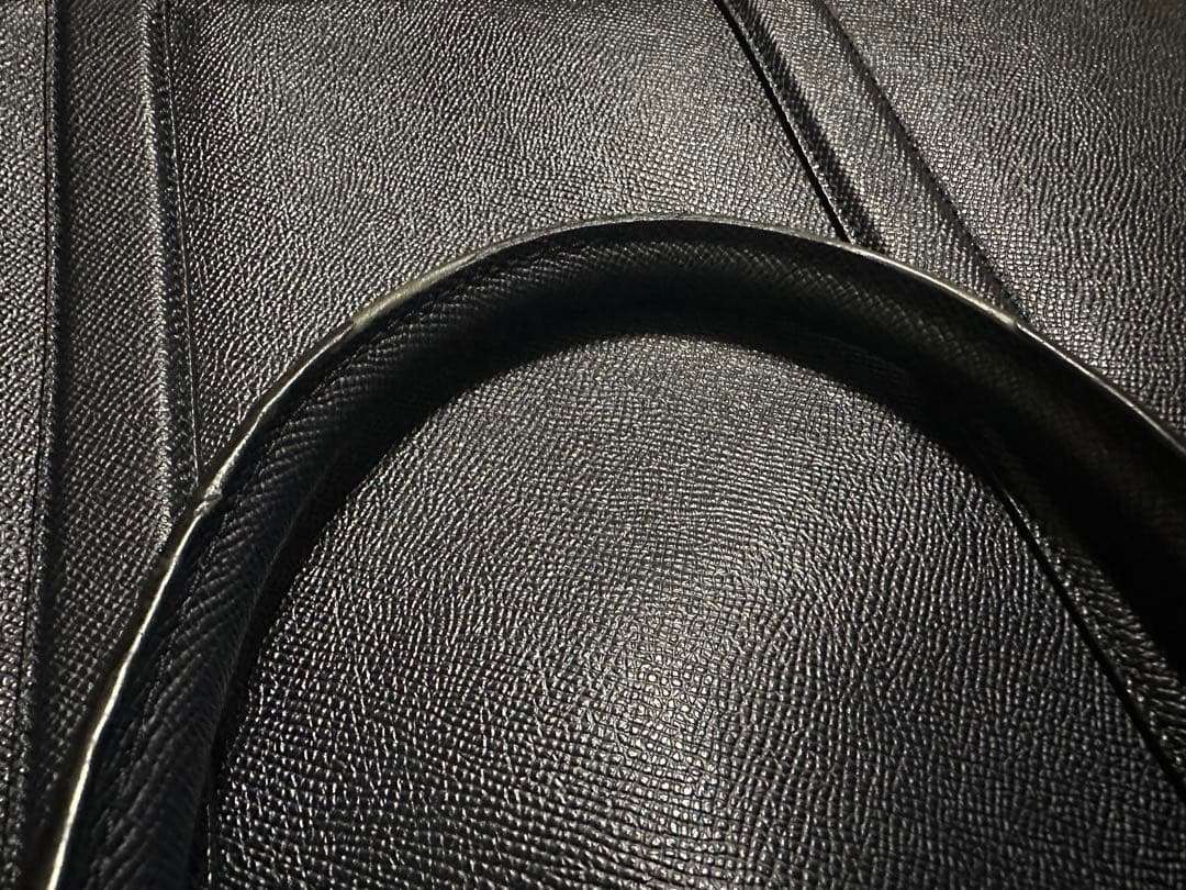 COACH コーチ ダークブルー レザー ビジネスバッグ