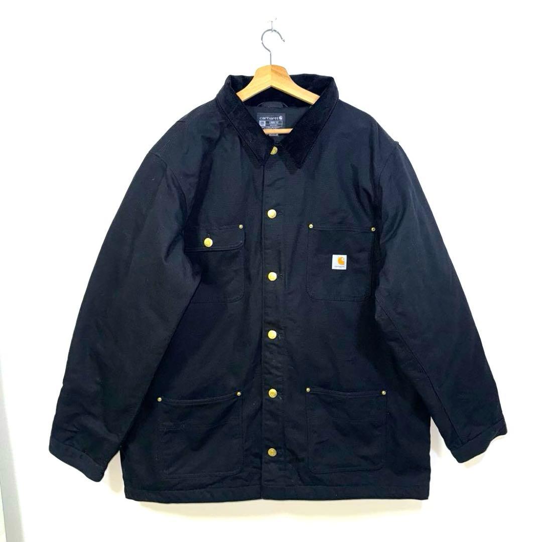 こ*ん様 美品！！カーハート デニム　チョアコート　カバーオール　2XL ブラッ