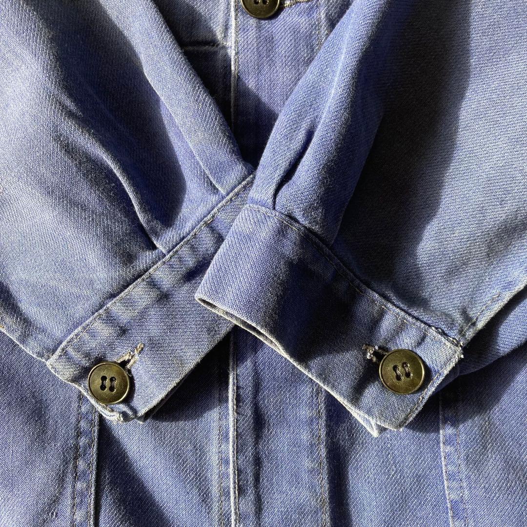 60〜70s ヴィンテージ フレンチ Vポケット カバーオール ワークジャケット