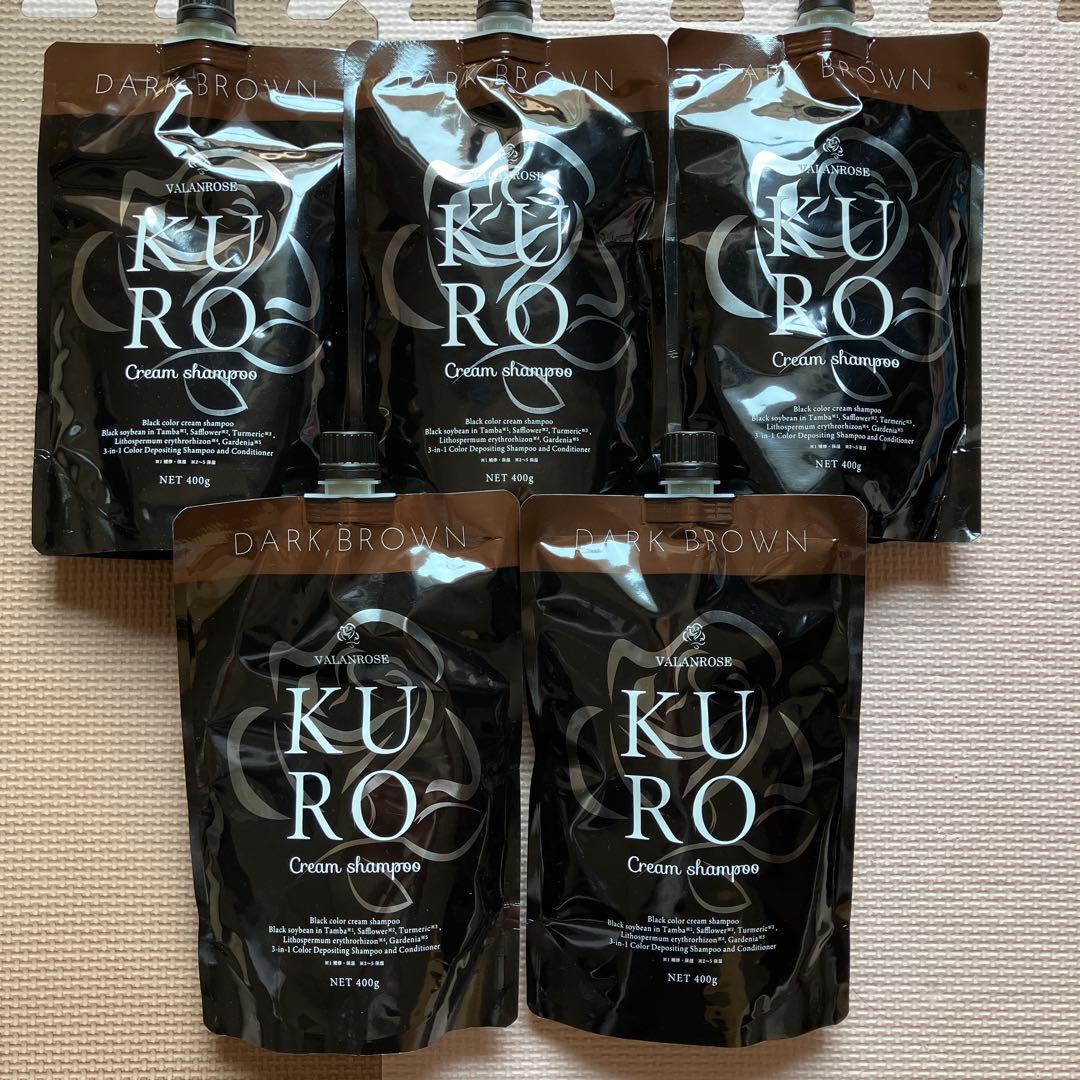 未使用 バランローズ　クロクリームシャンプーダークブラウン 5個セット
