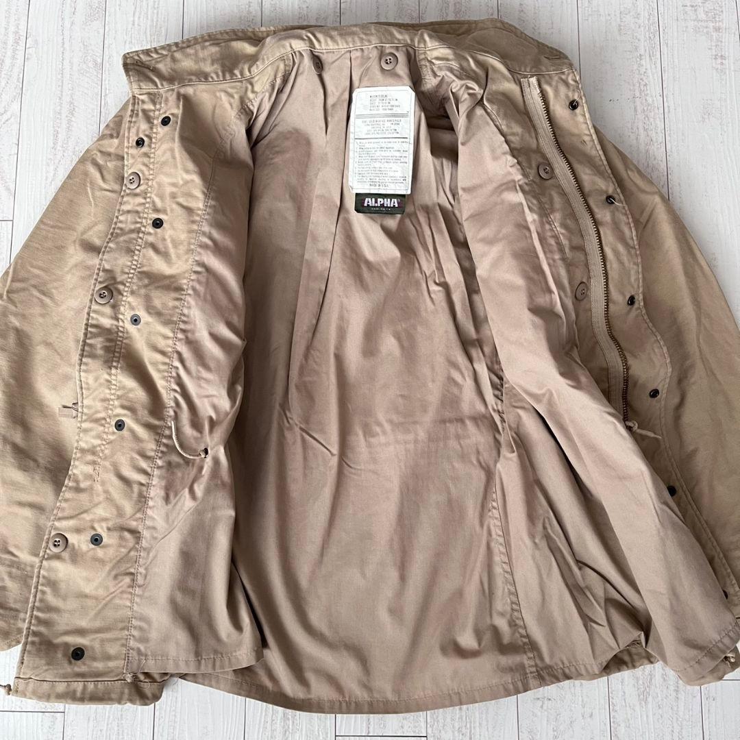 80s　90s usa製　ALPHA　m65 フィールドジャケット　ベージュ