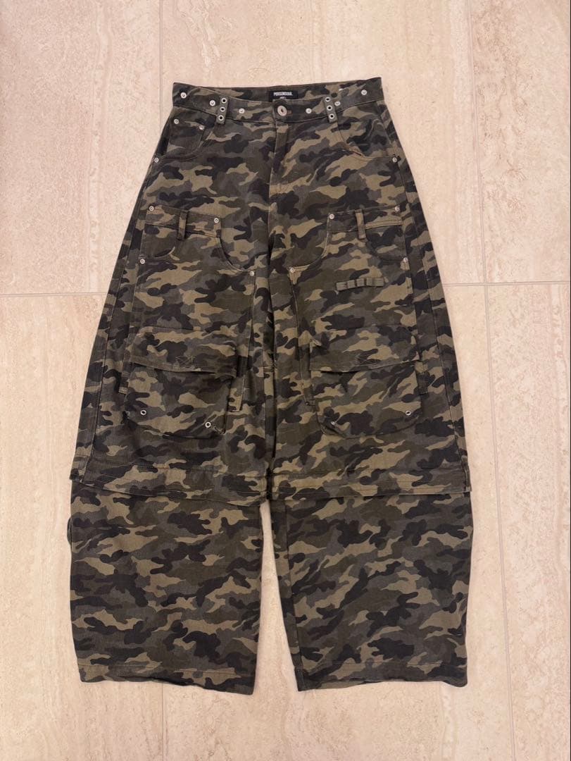 Personsoul オーバオール カーゴパンツ カモ