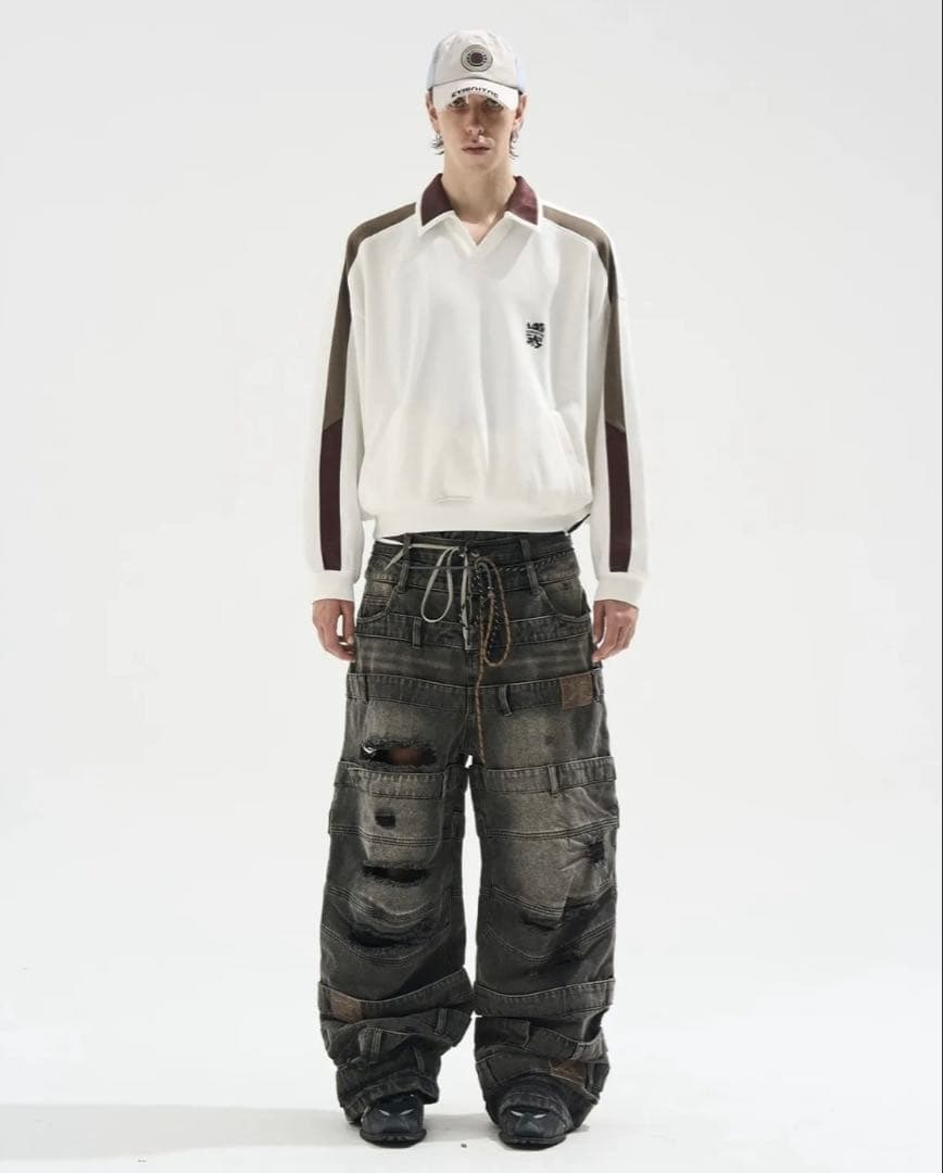 BLIND NO PLAN 国内未入荷 Waist Layered Jeans