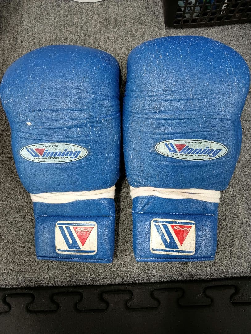 ウイニングソフトボクシンググローブ 14 oz 青