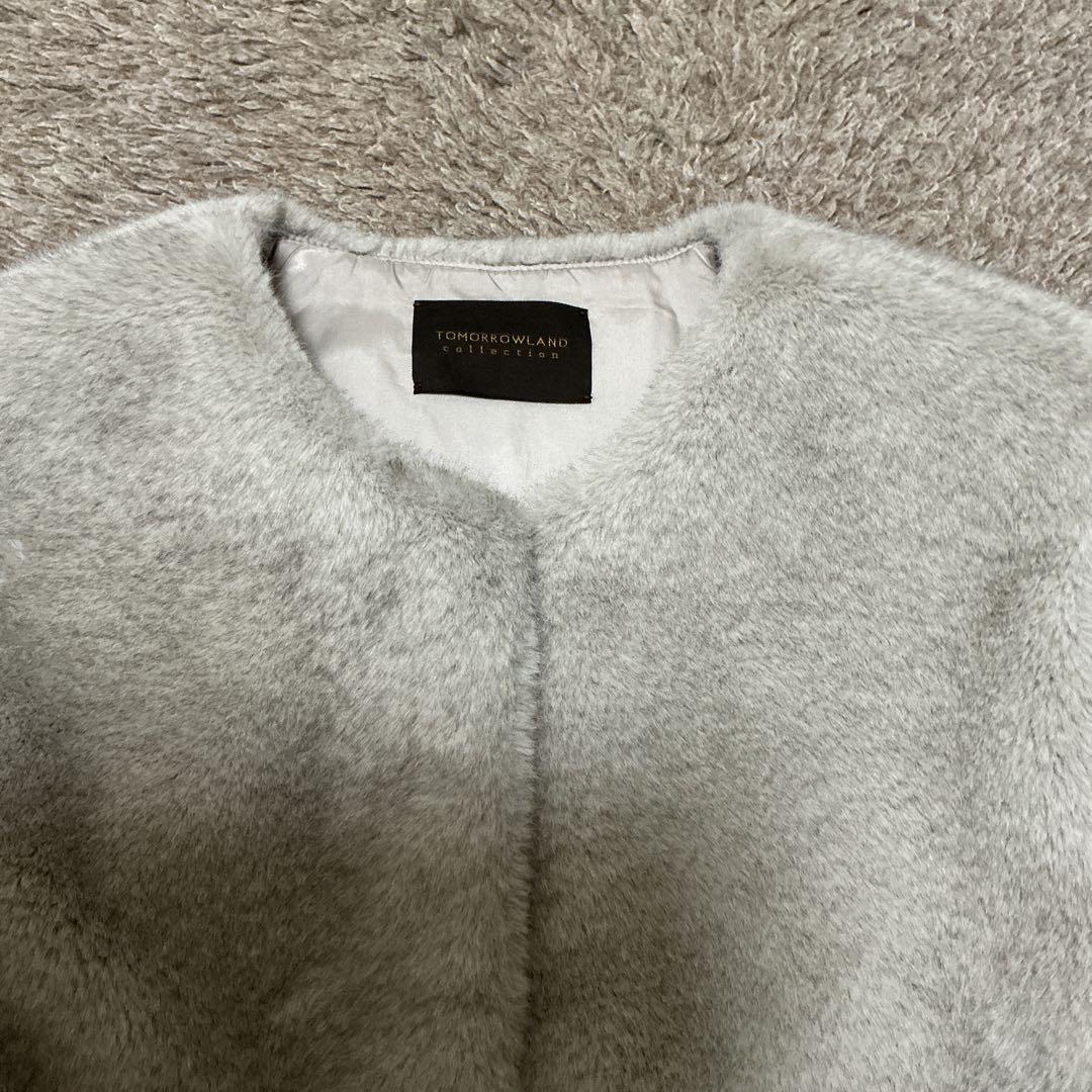 【25AW】tomorrowland 今季 ファー ジレ ベルト付き