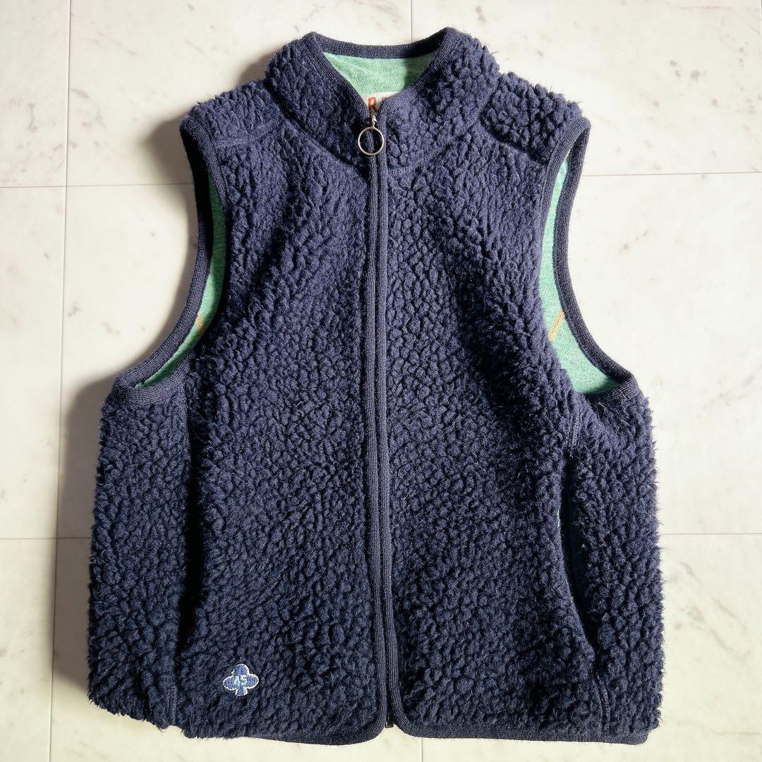 45rpm ウールコットン もこもこ ボアベスト 2 日本製