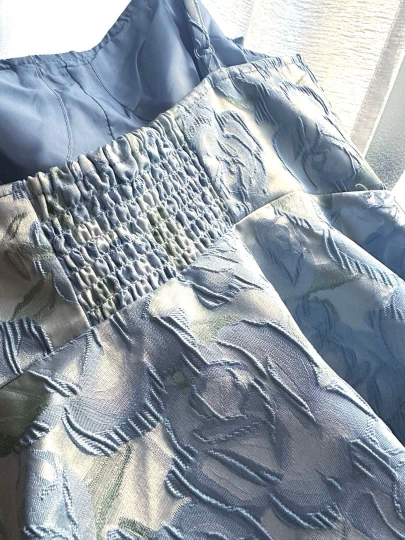 【上下セット】POPPY JACQUARD FLARE CAMI TUNIC