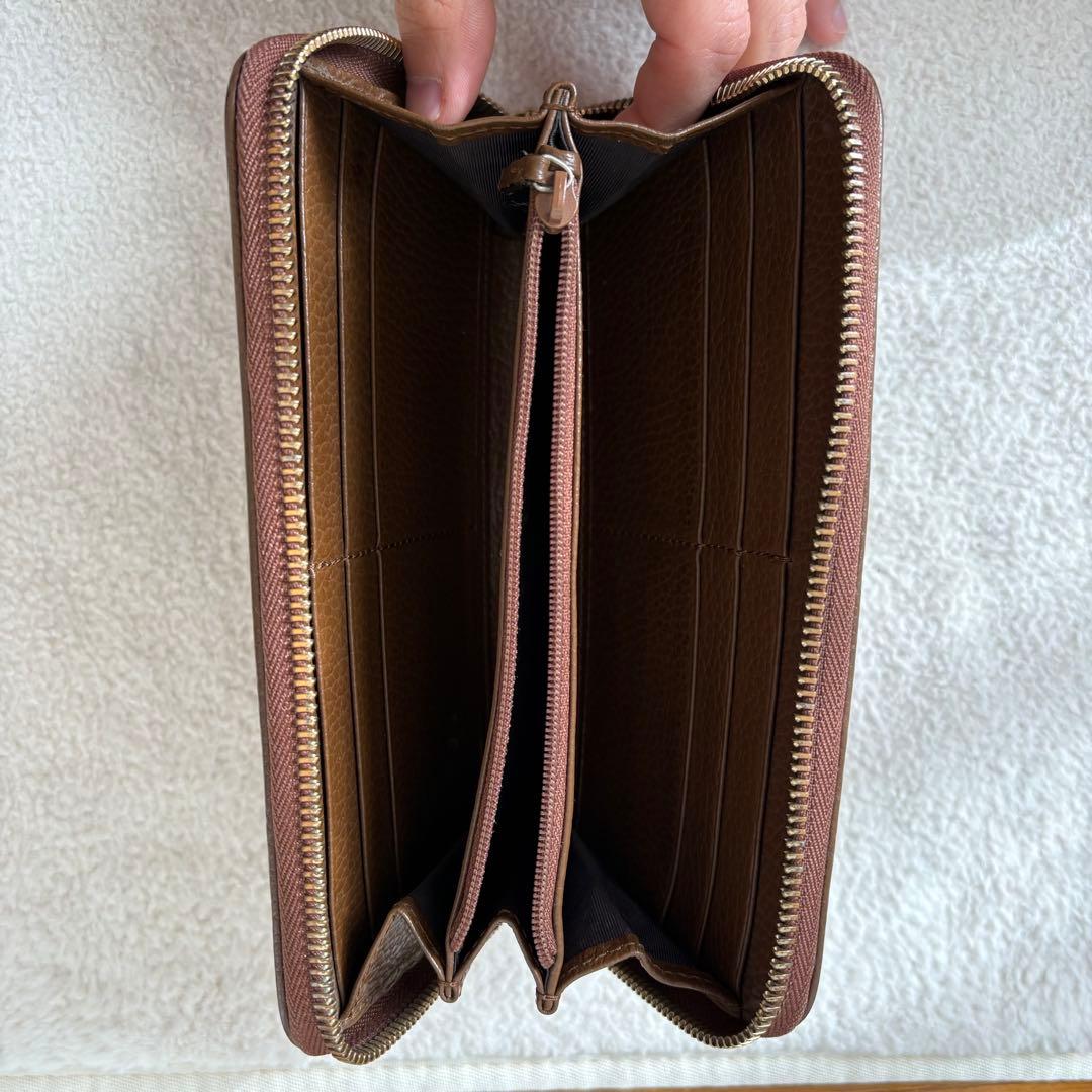 『ひき』GUCCI GGキャンパス ラウンド 長財布