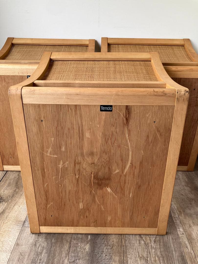 天童木工　座椅子　和モダン　こたつ椅子　ラタン　3点