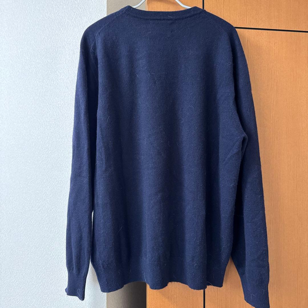 ZARA ORIGINS ザラ オリジンズ カシミヤクルーネックニット 紺 XL