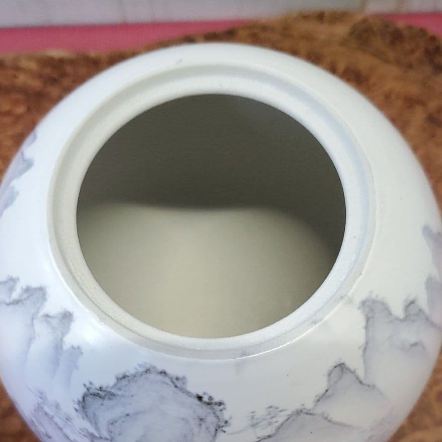 九谷焼 山水 香炉