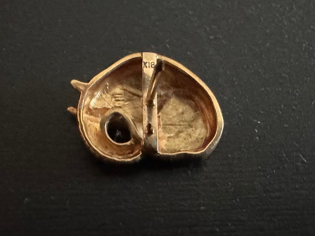 K18 象 ピンバッチ タイタック/ヴィンテージ