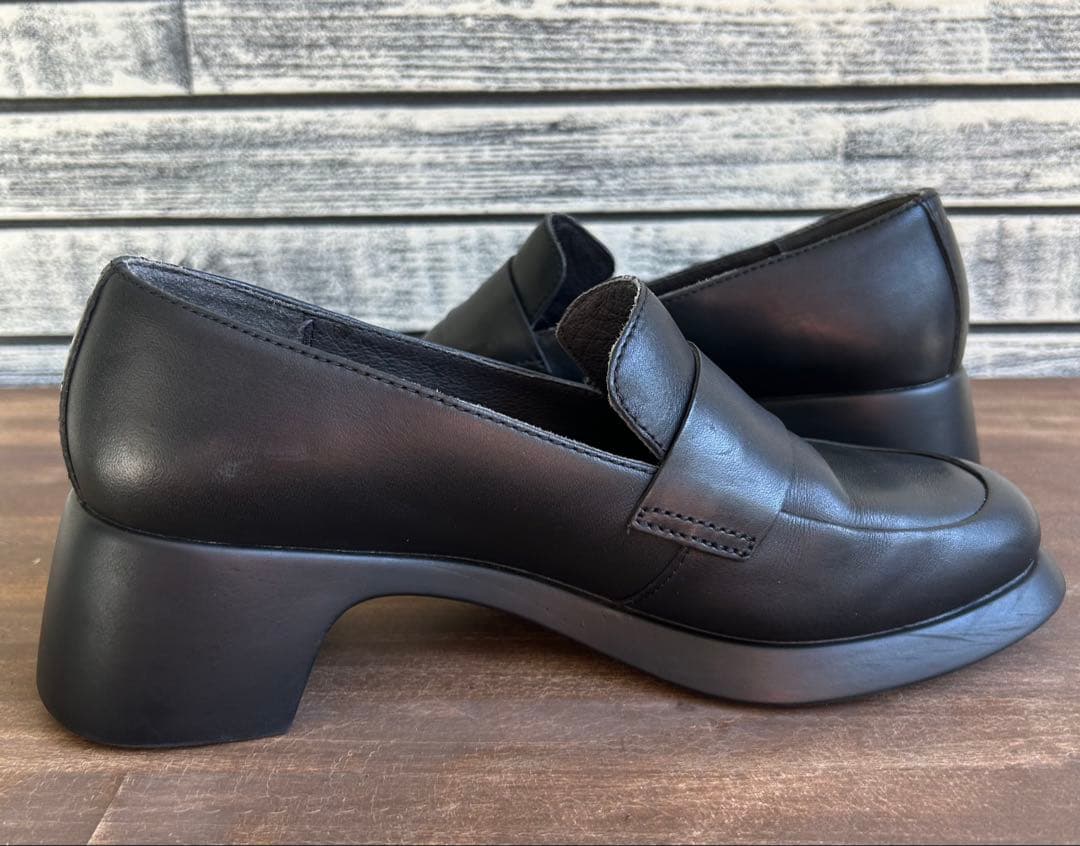 CAMPER Trisha ミッドヒール　ローファー　ブラック　カンペール　23