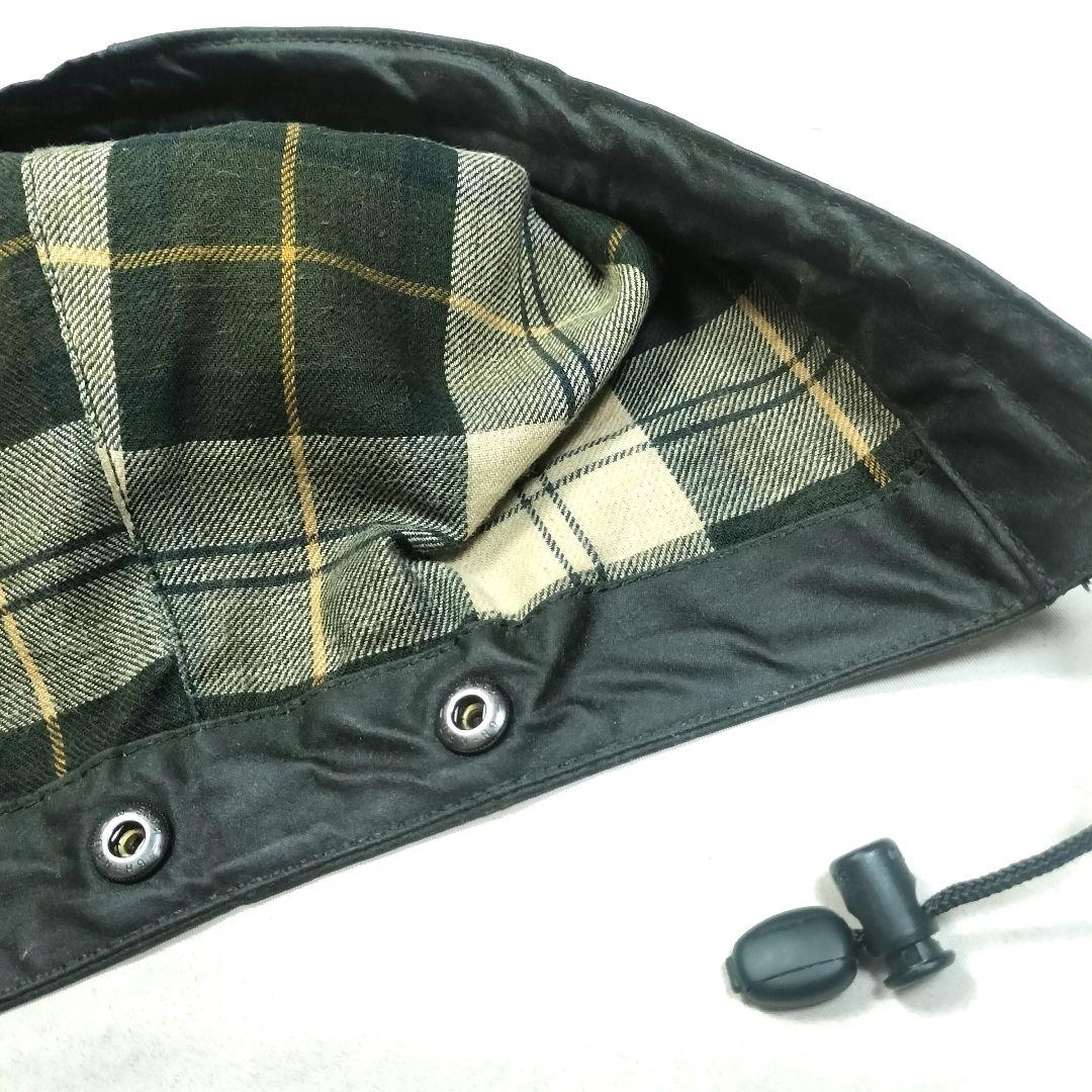 00s Barbour　3crest バブアー　フード　セージ
