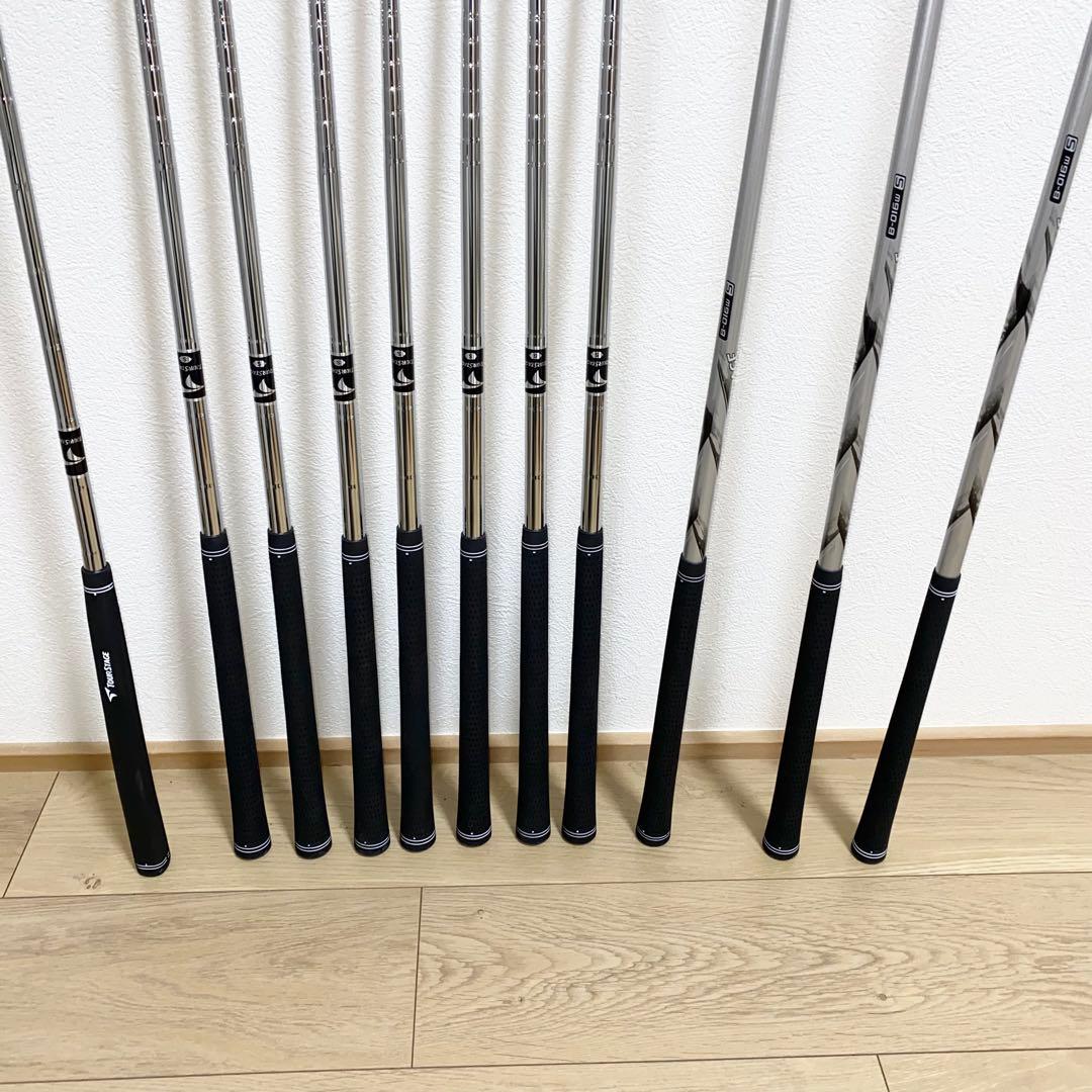 美品☆TOURSTAGEゴルフクラブ フルセット☆メンズ初心者キャディバッグ付S