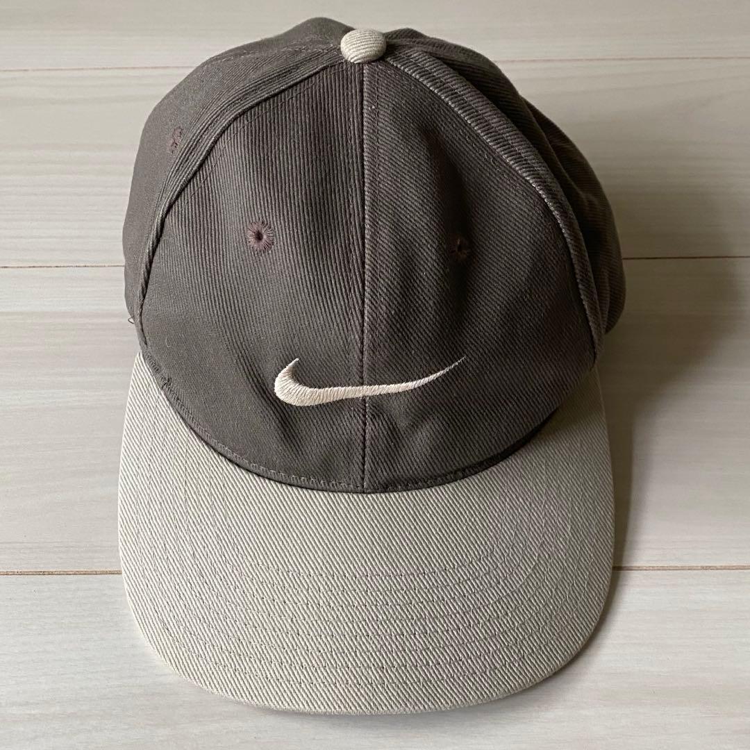 帽子 1990s old nike 2tone swoosh logo cap