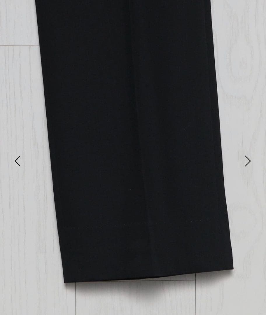 ツ*ー様 ＜H＞ ウール ツイスト カルゼ ワイド テーパード パンツ