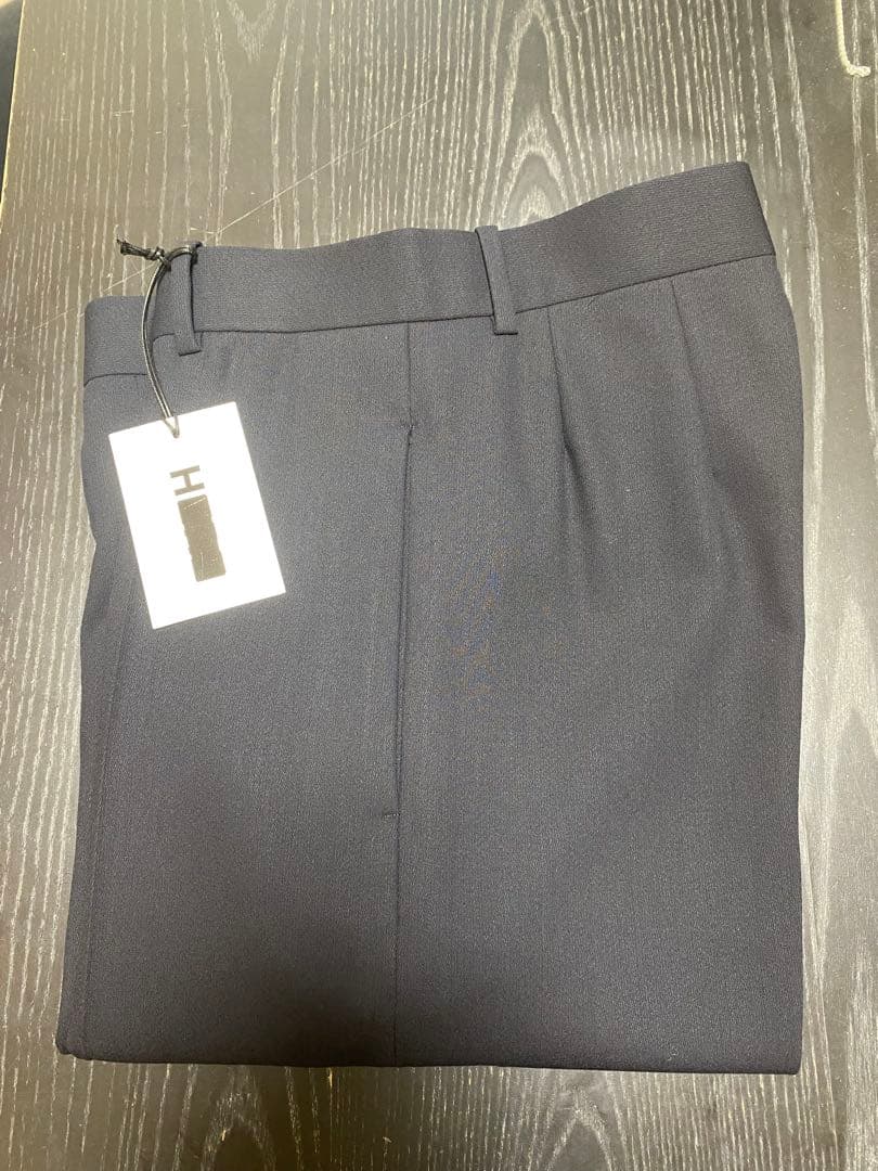 ツ*ー様 ＜H＞ ウール ツイスト カルゼ ワイド テーパード パンツ