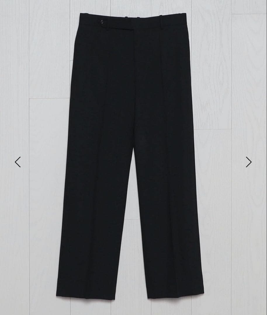 ツ*ー様 ＜H＞ ウール ツイスト カルゼ ワイド テーパード パンツ