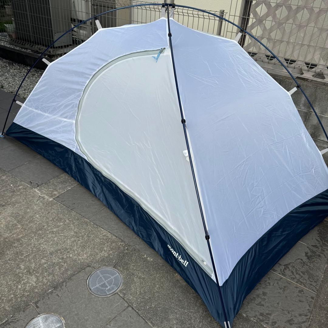 美品モンベル　クロノスドーム2 ブルー山岳テント軽量コンパクト