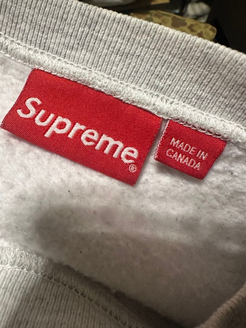 Supreme Small Box Crewneck Ash Grey Lサイズ