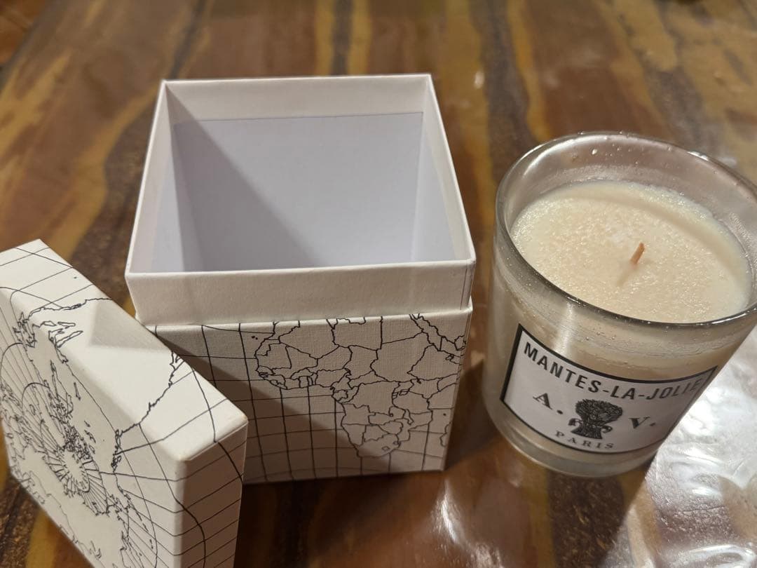 爽やかな香りフランス製 未使用 アロマキャンドル MANTES-LA-JOLIE