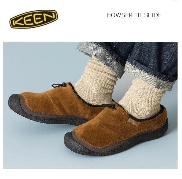 KEEN キーン ハウザーⅢスライド スリッポン バイソン 29.0cm