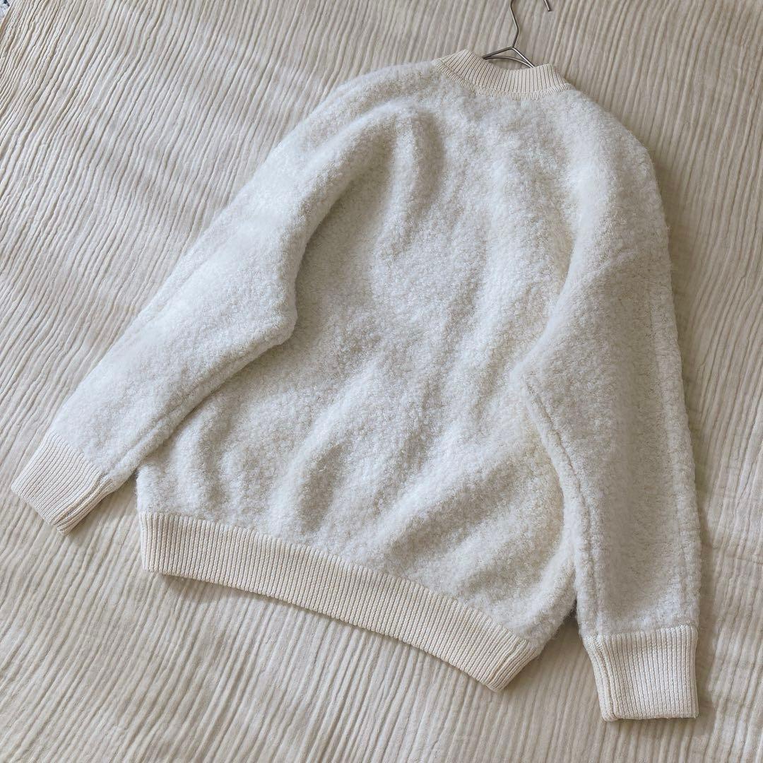 ２３区　ボア　ブルゾン　アウター　アルパカウール　ジャケット　４４　XL