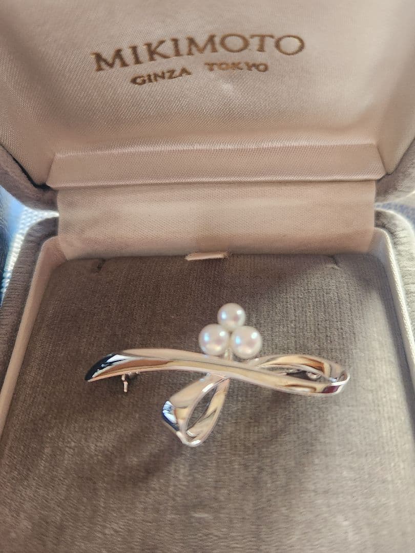 MIKIMOTO　パール　ブローチ　　　　 シルバー