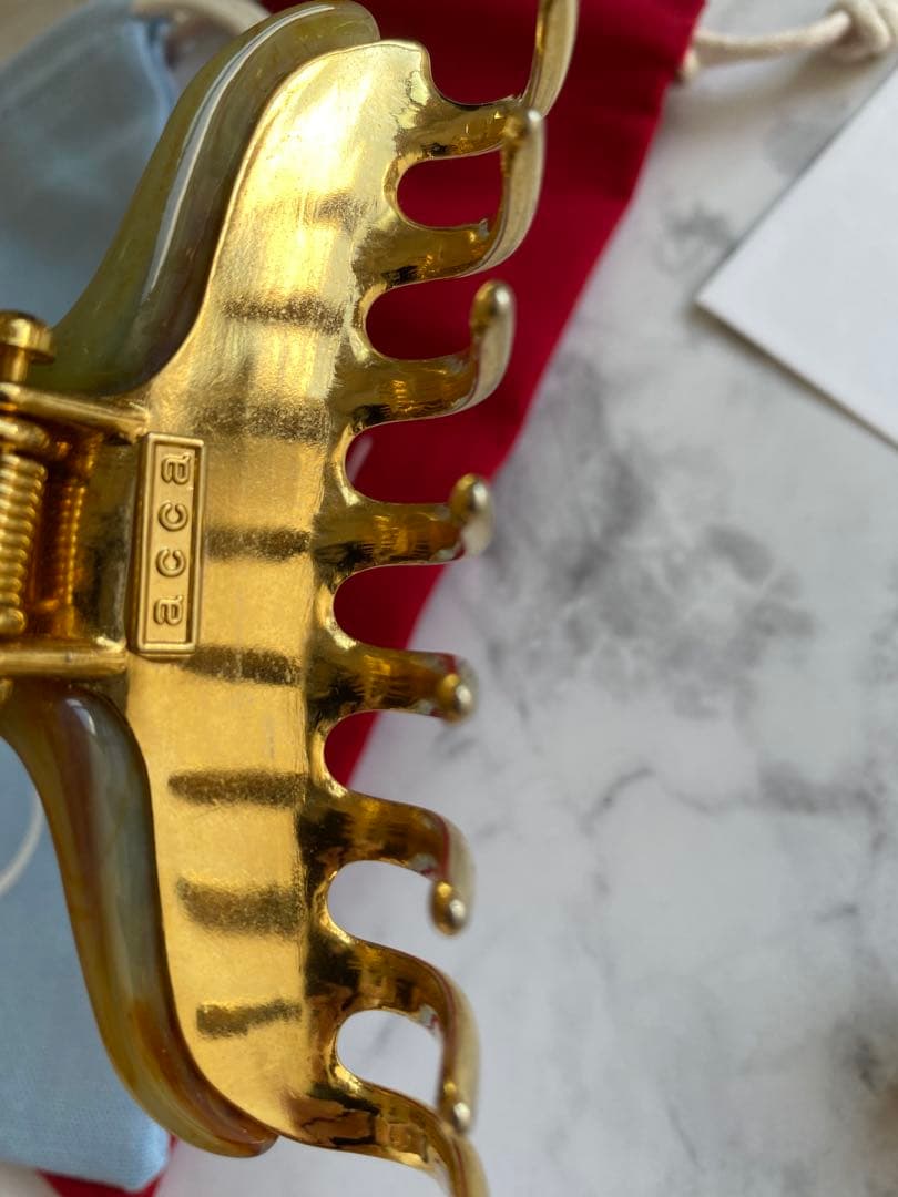 ほ*ん様 acca ヘアクリップ　大　バンス　クリップ　アッカ　ベージュ