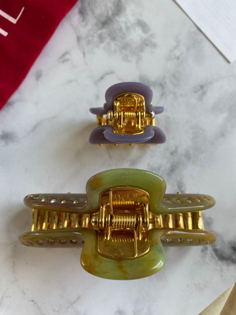 ほ*ん様 acca ヘアクリップ　大　バンス　クリップ　アッカ　ベージュ