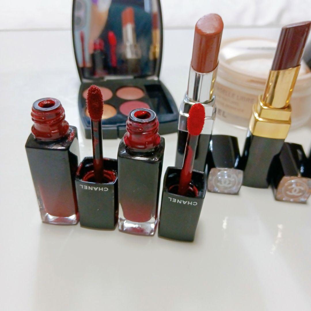 CHANEL　シャネル　コスメまとめ売り　フェイスパウダー　アイシャドウ　リップ