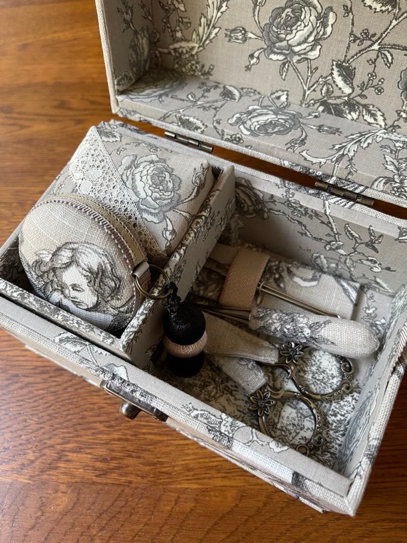 FUKUSUKEです　カルトナージュミニ裁縫箱