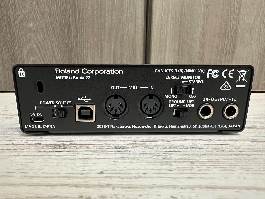 （やまにし）Roland Rubix22 USBオーディオインターフェイス