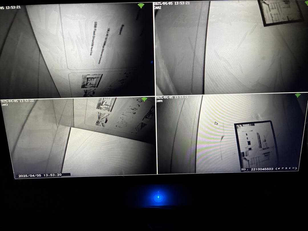 ANRAN 15インチモニター無線WiFi防犯カメラキット 4台セット