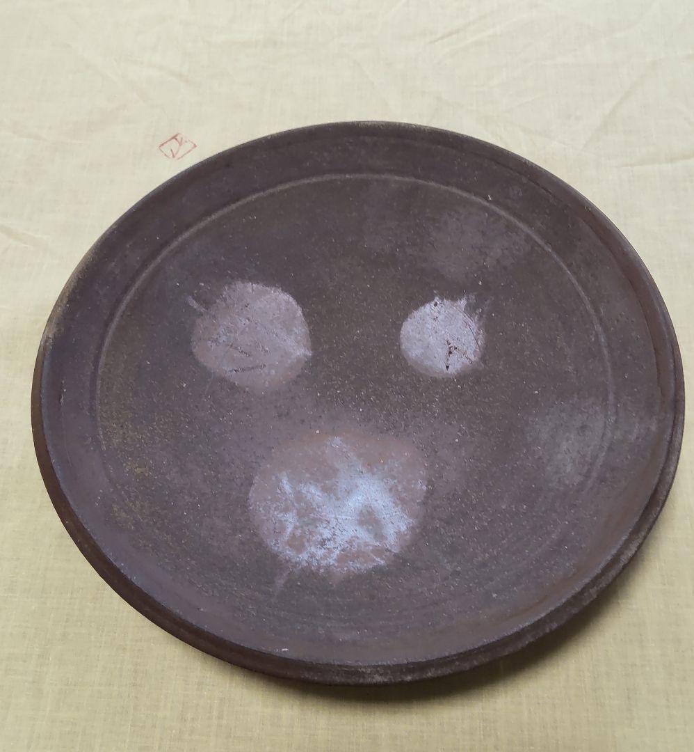 （値下げ）備前焼　中皿　人間国宝　藤原雄