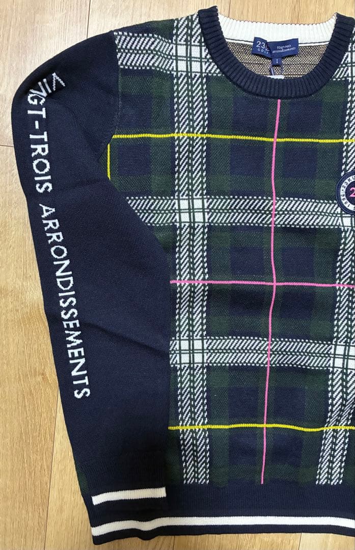 23区ゴルフ長袖ニットセーター婦人レディースM