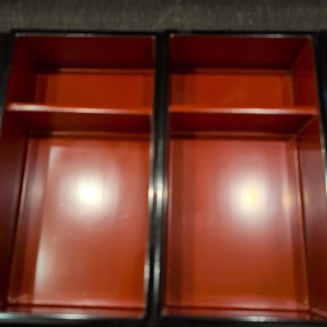 茶道具 野点 漆弁当箱 木製漆水筒（金具） 重箱