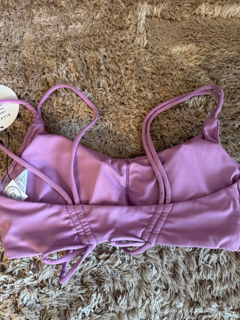 新品タグ付き　ALEXIA STAM ラベンダー ブラトップ 水着