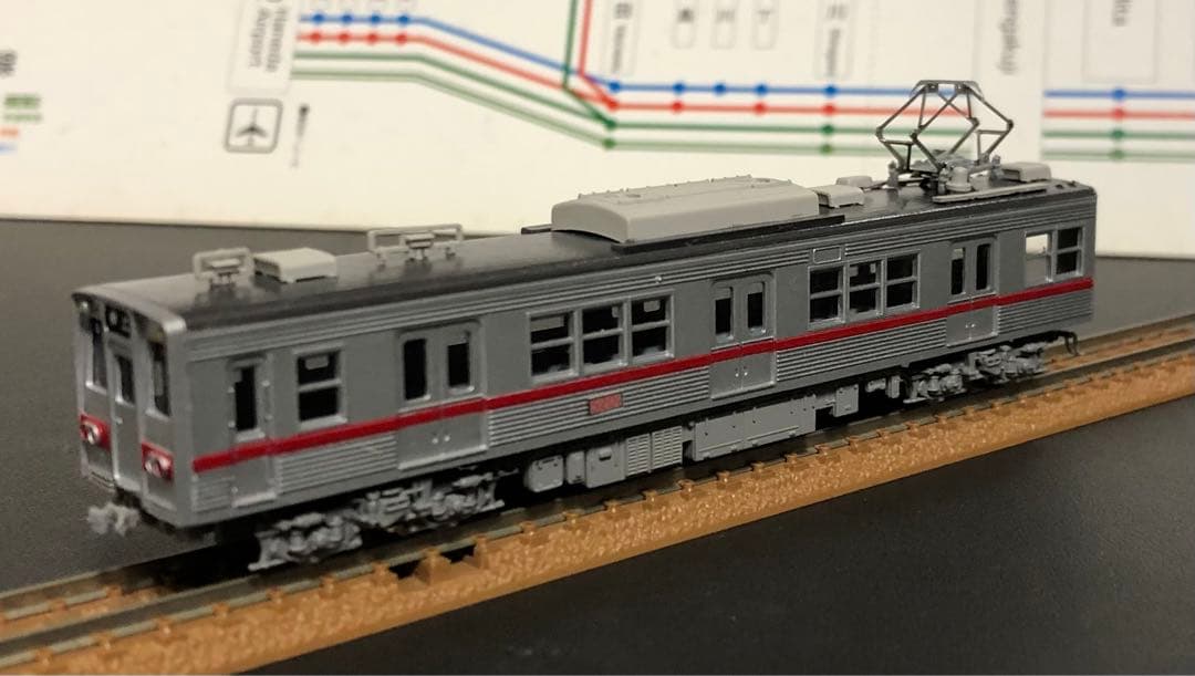 管理番号1599 都営5200形 Nゲージ未塗装キット組立品4両