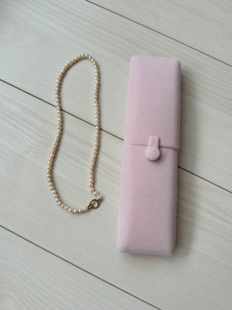 Agete ゴールドパールネックレス