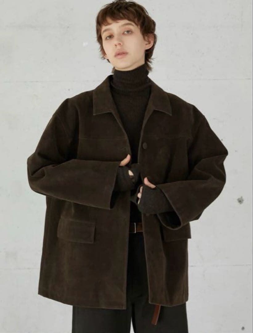 ジャケット・アウター LA PEAU DE GEM eco suede coverall